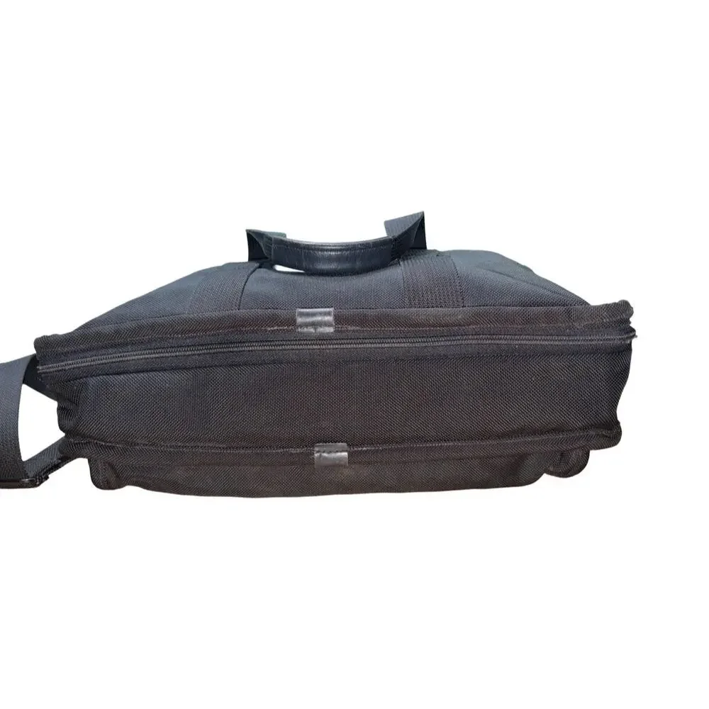 TUMI Black Nylon Business Laptop Briefcase Messenger Bag
